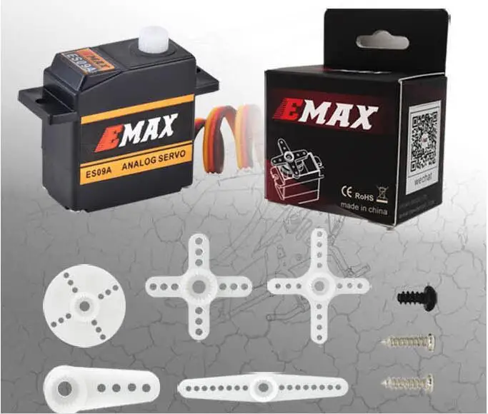 3 шт./лот EMAX ES09A Аналоговый сервопривод специальный Swash RC для вертолета Align T-Rex 450 |