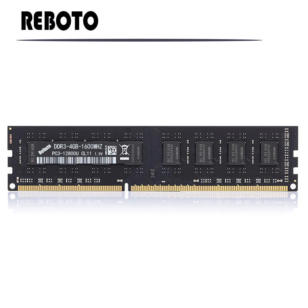 Reboto DDR3 1333 1600 МГц PC3 10600 4 ГБ 8 оперативная память для рабочего стола полностью