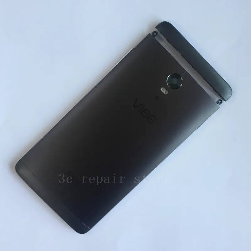 Оригинальная новая задняя крышка для lenovo Vibe P1 P1A42 Топ Капа Корпус Ремонт Часть Для P1C72 P1C58 крышка батареи чехол - Цвет: black top and back