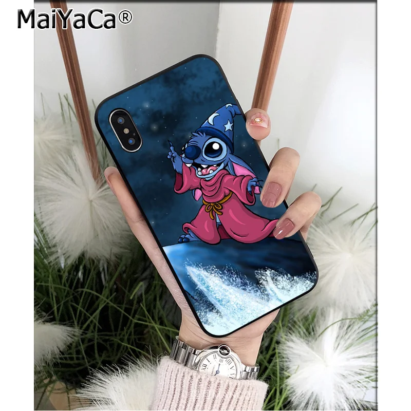 Чехол для мобильного телефона MaiYaCa с рисунком Лило Ститч Apple iPhone 8 7 6 6S Plus X XS MAX 5 5S SE