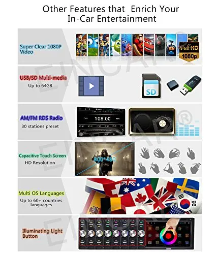 6.2 ''dvd плеер автомобиля 2 DIN android6.0 автомобильный навигатор стерео Поддержка am/fm