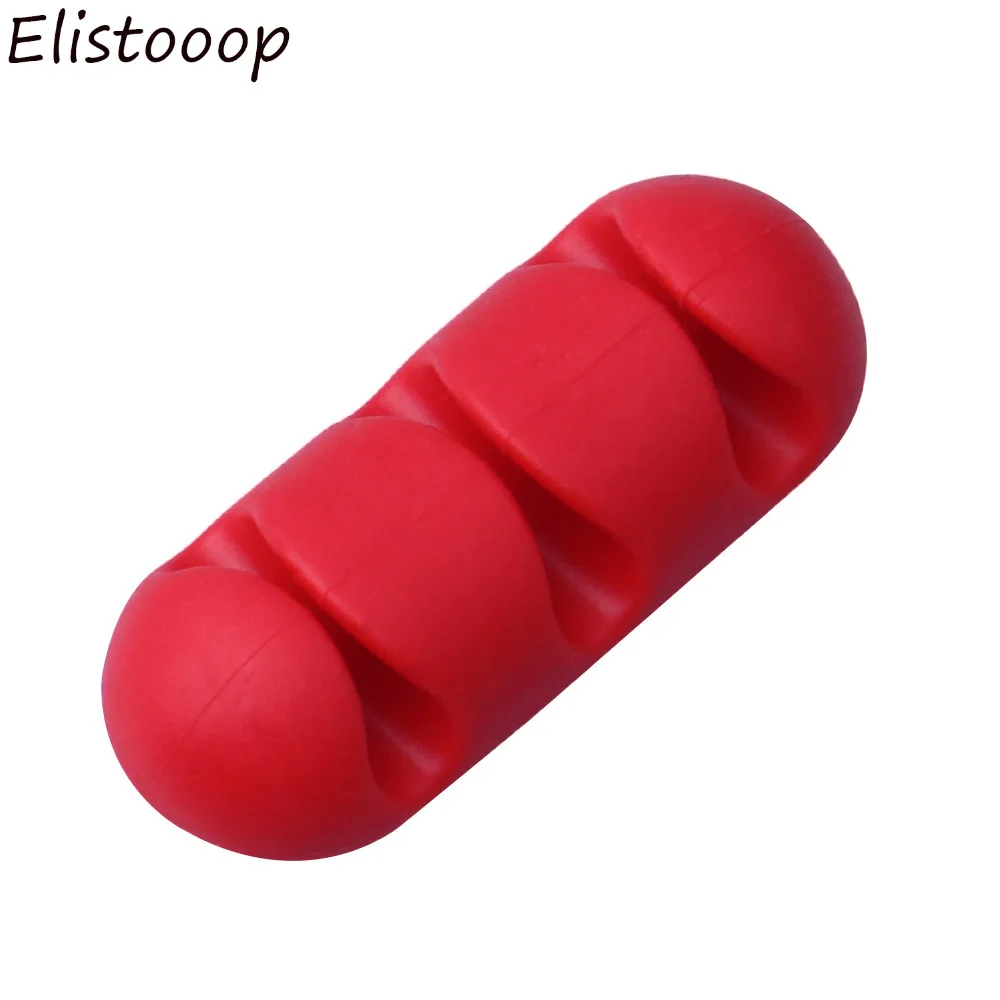 Elistooop 5 шт. органайзер для кабелей наушников проводов силиконовый держатель