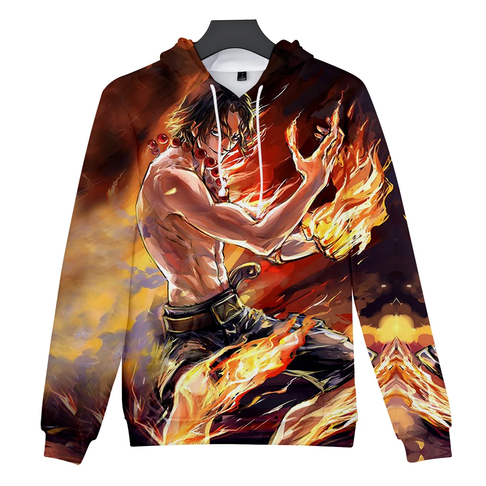 2019 ONE PIece ASL Man 3D толстовки Harajuku с принтом Мужские Зимние капюшоном для