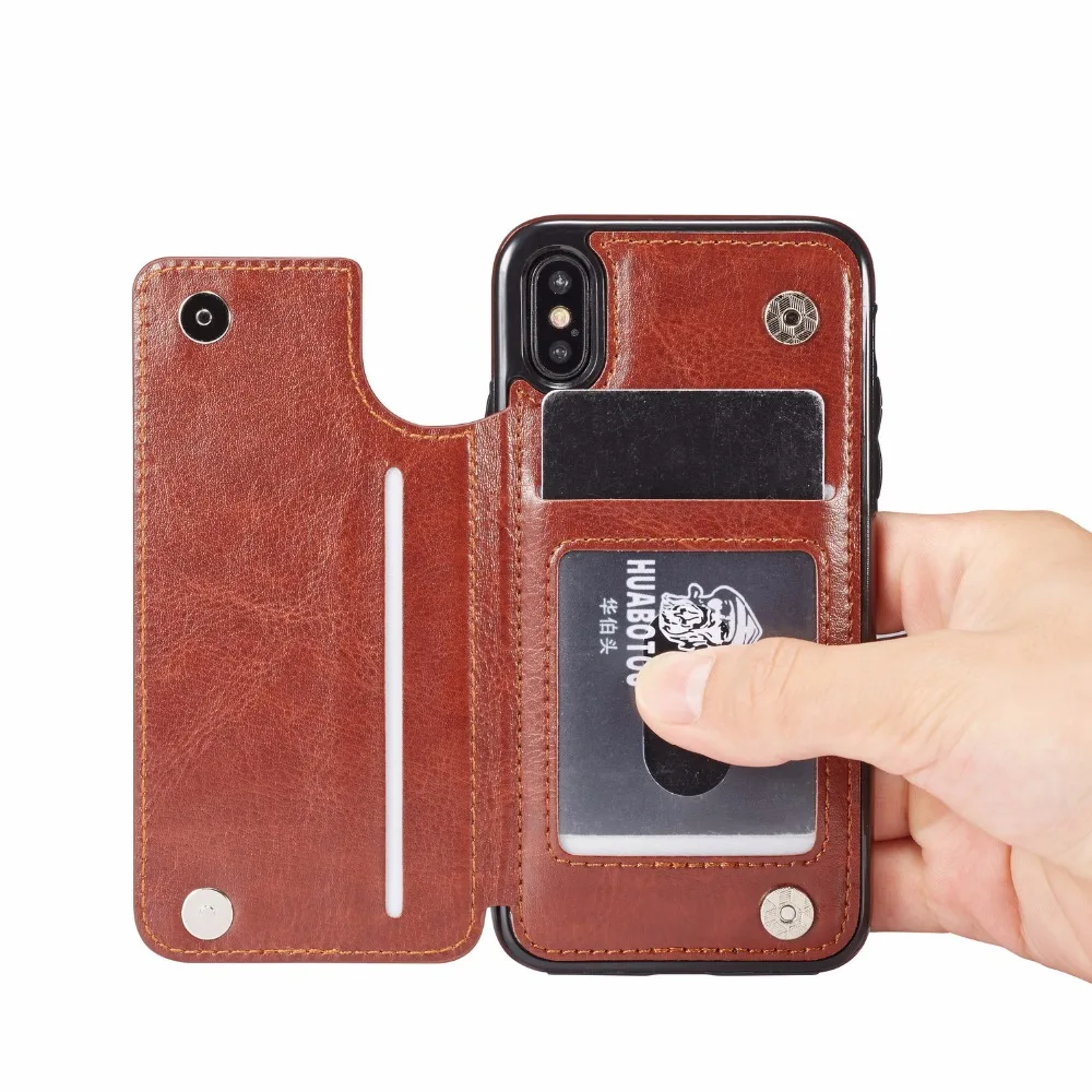 Для iphone XS Max XR X чехол из искусственной кожи кошелек задняя Магнитная откидная крышка тонкий чехол для iphone 8 7 Plus 6 6s чехол