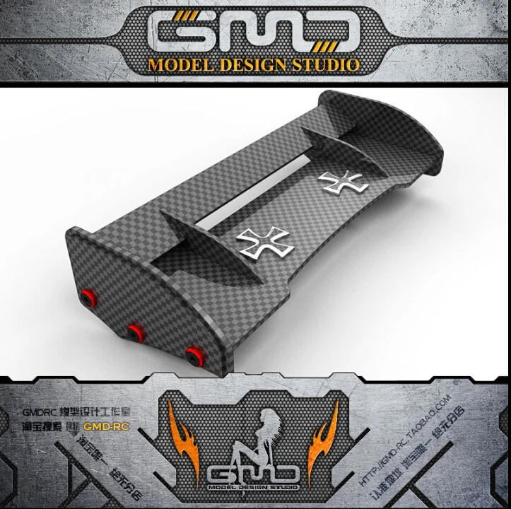 GMD 1/5 rc автомобиль газ baja заднее крыло углеродный хвост для HPI KM Rovan|1/5 rc|rc 1/5baja |