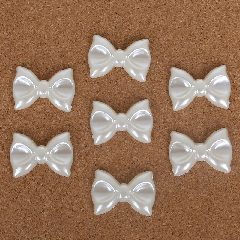 3 size ABS Resin Imatation Pearl Beads 60-300pcs Flat Back Round Bow For Jewelry Crafts Making | Дом и сад