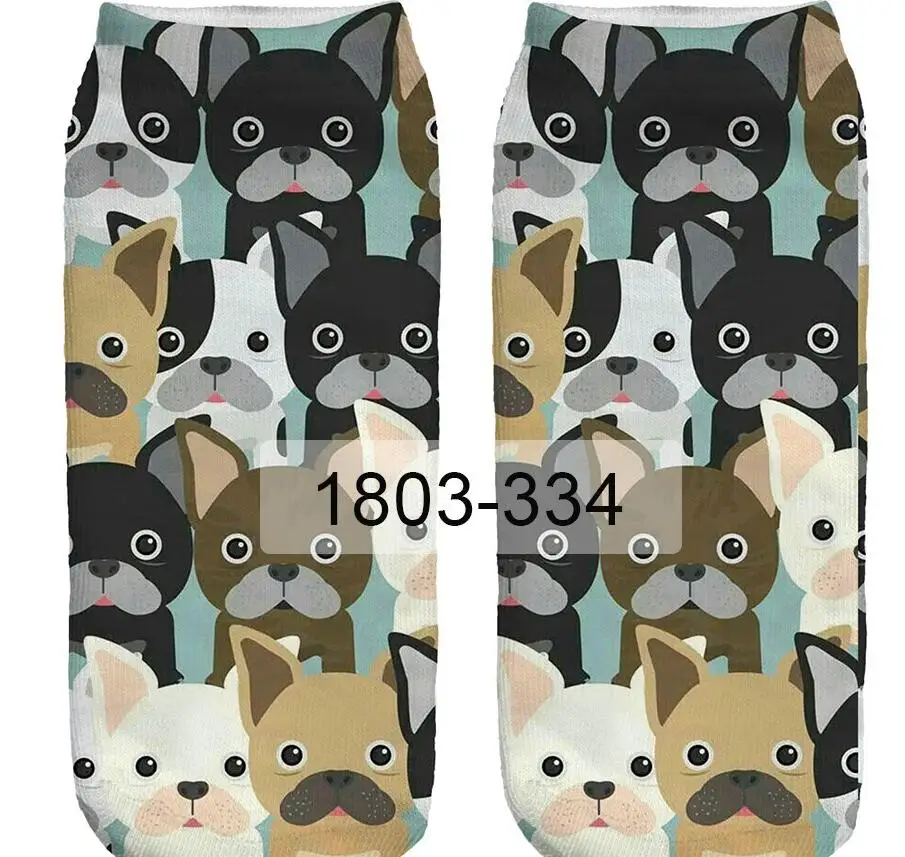 10 Pairs Lot/Pack women Socks slippers dital printing lovely funny cartoon animal lady and girl short woman sock | Женская одежда