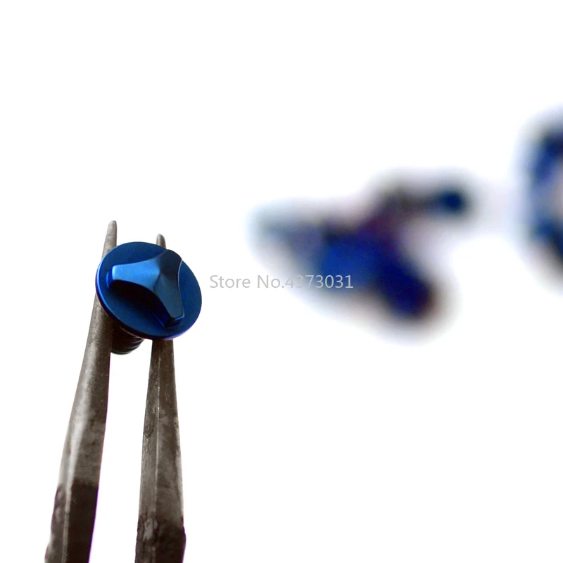 6 штук США MT-85 винт Титан CNC хвостовик ногтей заклепки жареный синий | Инструменты