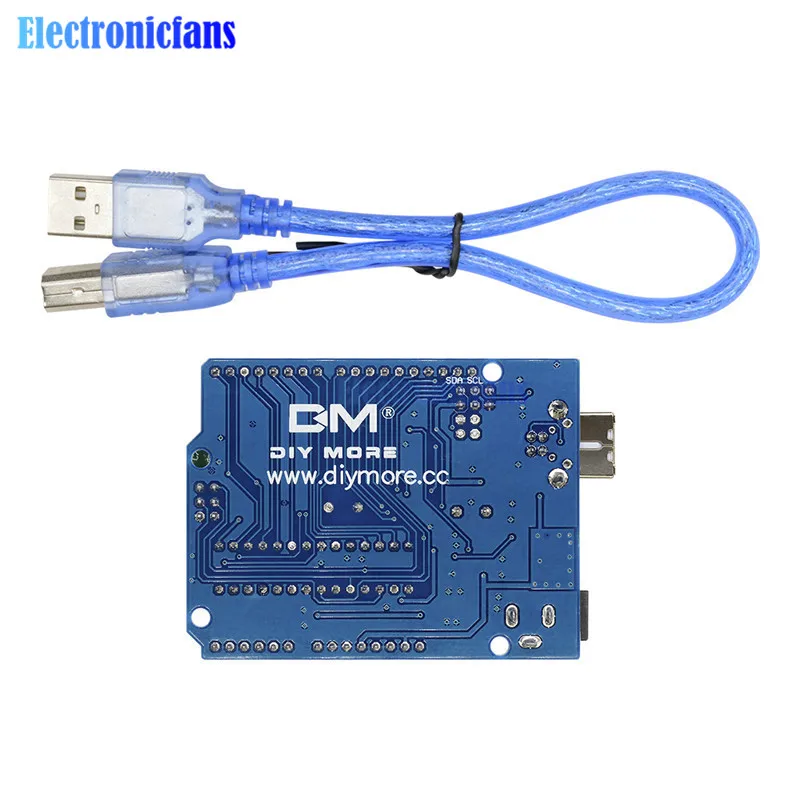 Макетная плата UNO R3 ATmega328P CH340G CH340 микроконтроллер зуммера ATMEGA16U2 3 В 5 в постоянного