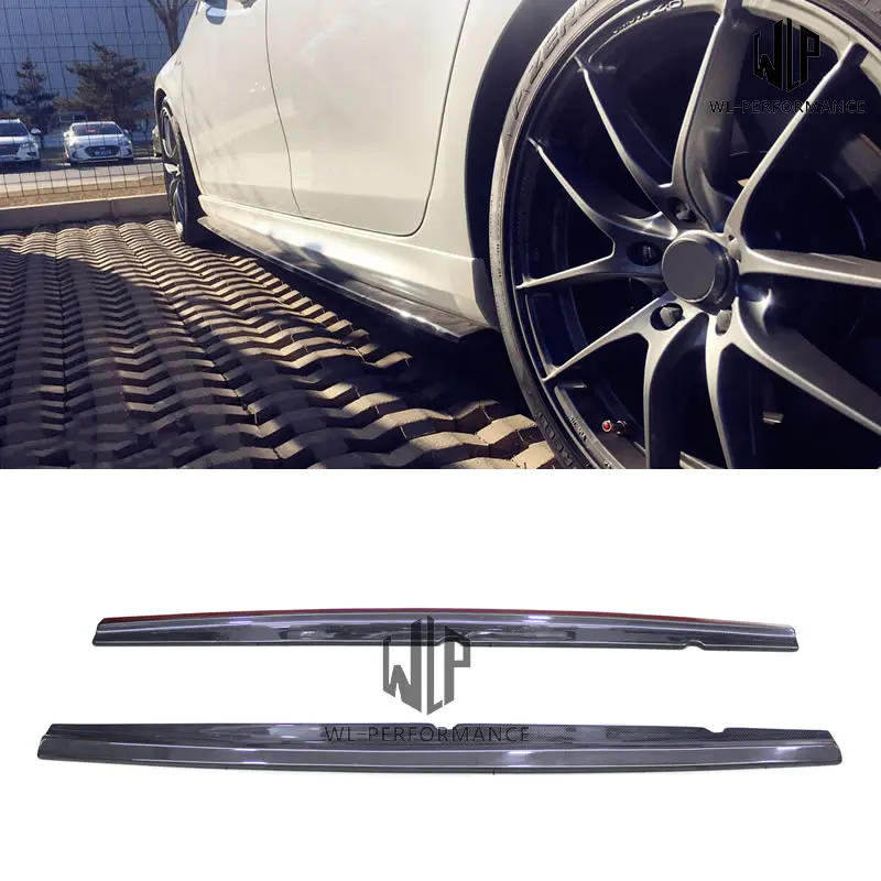 VW карбоновые боковые юбки для Volkswagen Golf 6 R20 автомобильный комплект кузова 2010-2013