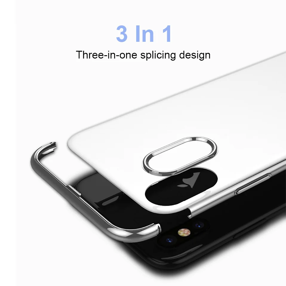 Роскошный чехол с покрытием для iPhone X 10, ультра тонкий жесткий чехол с гальваническим покрытием для iPhone X