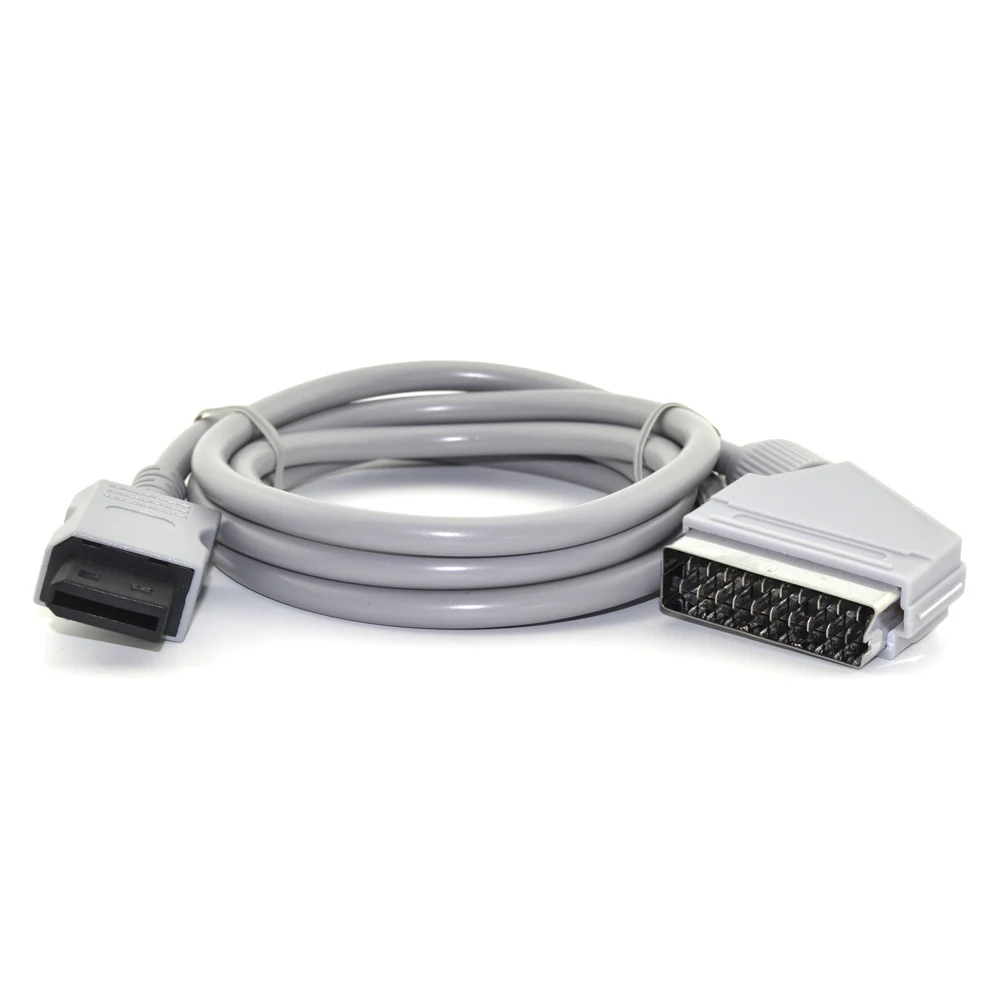 50 шт./партия штепсельная вилка стандарта США/ЕС для игровой консоли Nintendo Wii ПВХ RGB