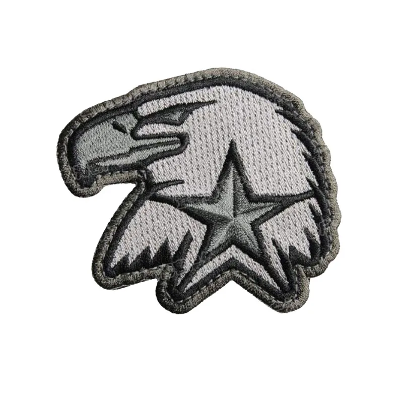 

3D Embroidery American Eagle Head Star US Army Eagle Head Badge Bandage Embroidery Tactical Clothing Fabric Moral Armband Sticke