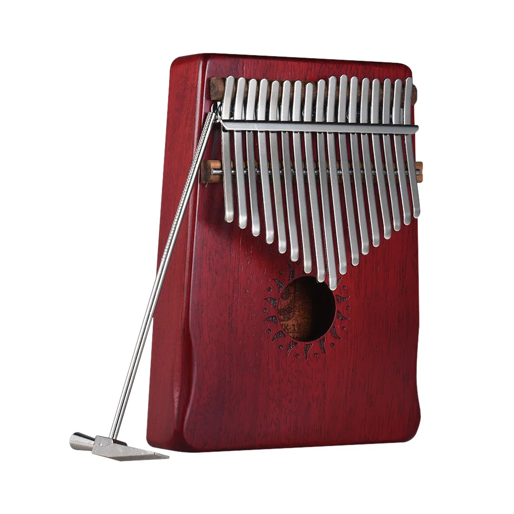 17 клавиш портативный калимба Mbira большой палец пианино красное дерево
