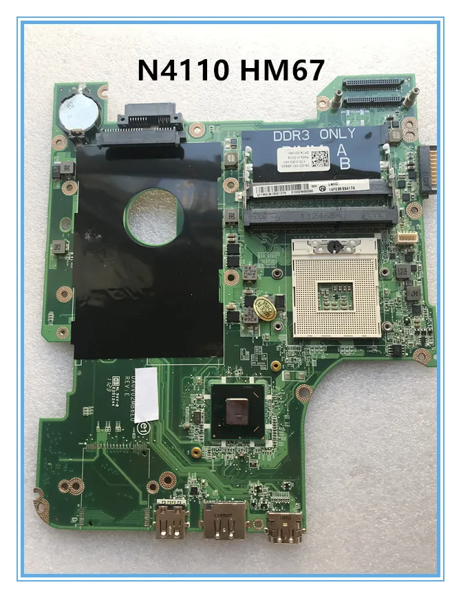 Для ноутбука DELL Insprion 14R N4110 материнская плата HM67 CN 0JYYRY DA0V02MB6E1 системная Тест