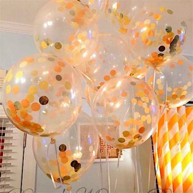 10 шт 6 Цвет надувной воздушный шар &quotКонфетти&quot Baby Shower 12 дюймов латексные