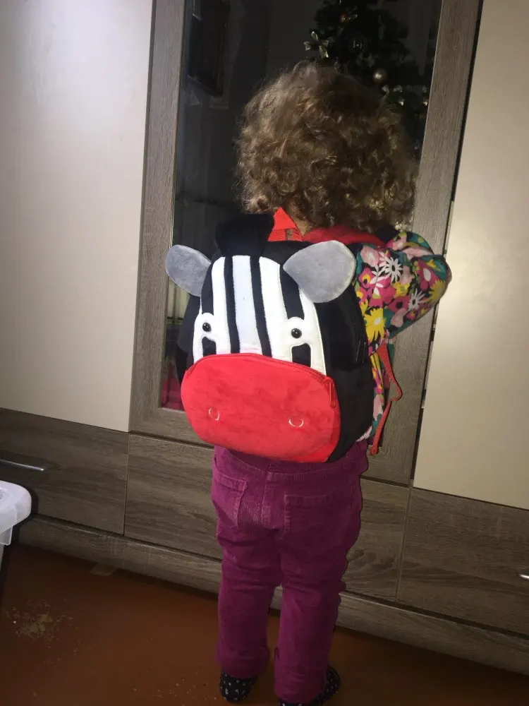 

New Plush Baby Children Backpacks Kindergarten Schoolbag 3D Cartoon Lion Animal Kids Backpack Small School Bags for Girls Boys