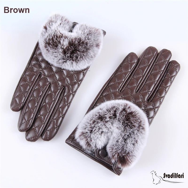 Меховые варежки зимние перчатки с подкладкой новые сенсорным экраном женские из