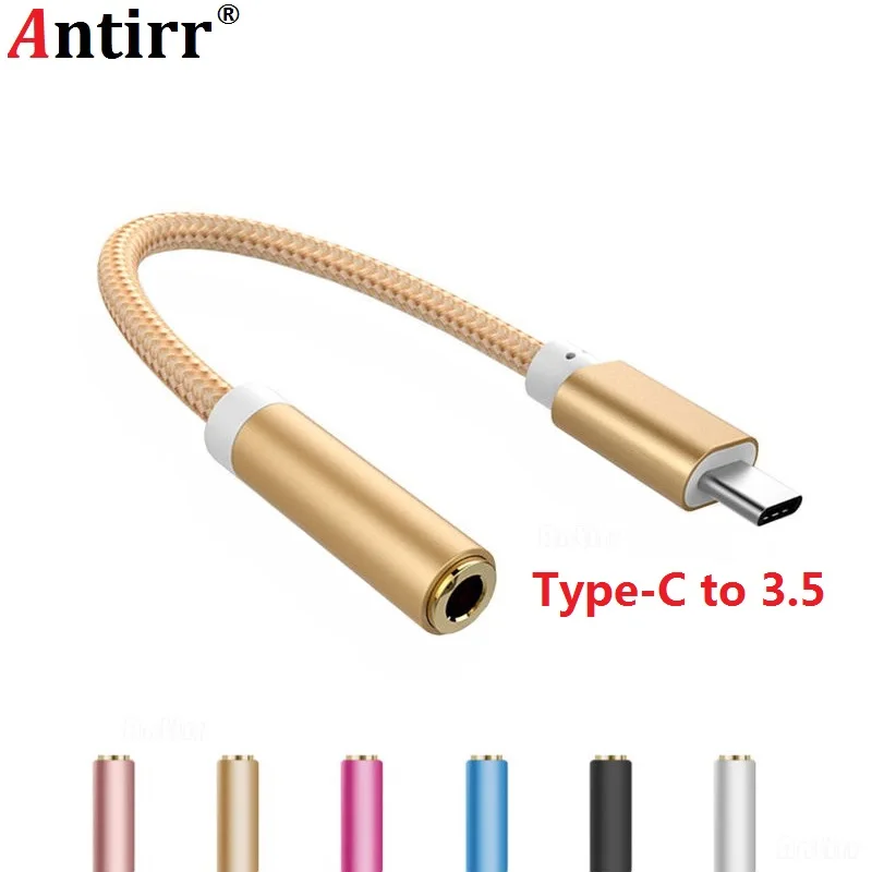Адаптер для наушников с разъемом типа C на 3 5 мм USB 1 Type AUX аудио разъем конвертер