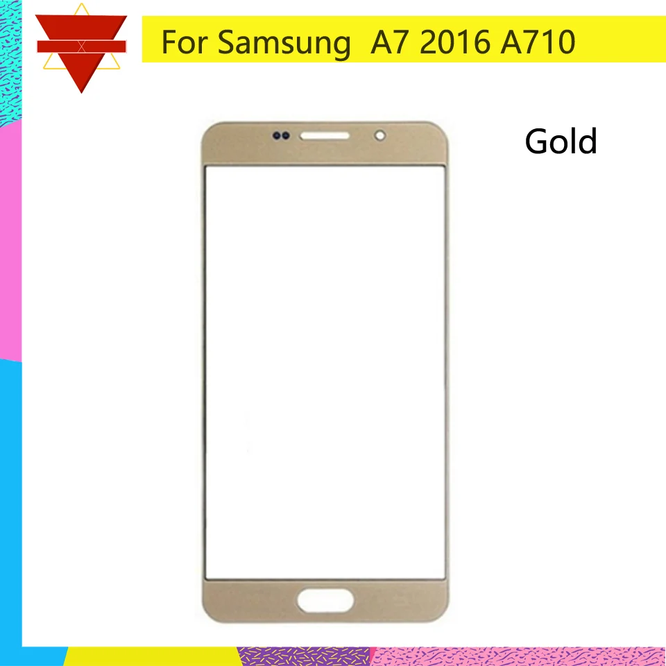 A710 внешний стеклянный сенсорный экран для Samsung Galaxy A7 2016 A710F A710M A710H lcd Передний