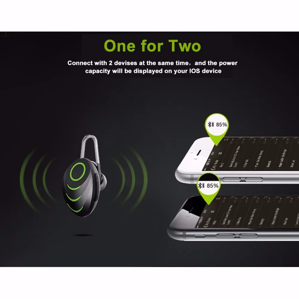 Beetle Беспроводная bluetooth-гарнитура, стерео мини-наушники-вкладыши для музыки, спортивные невидимые свободные руки с микрофоном для телефона, планшета, ПК