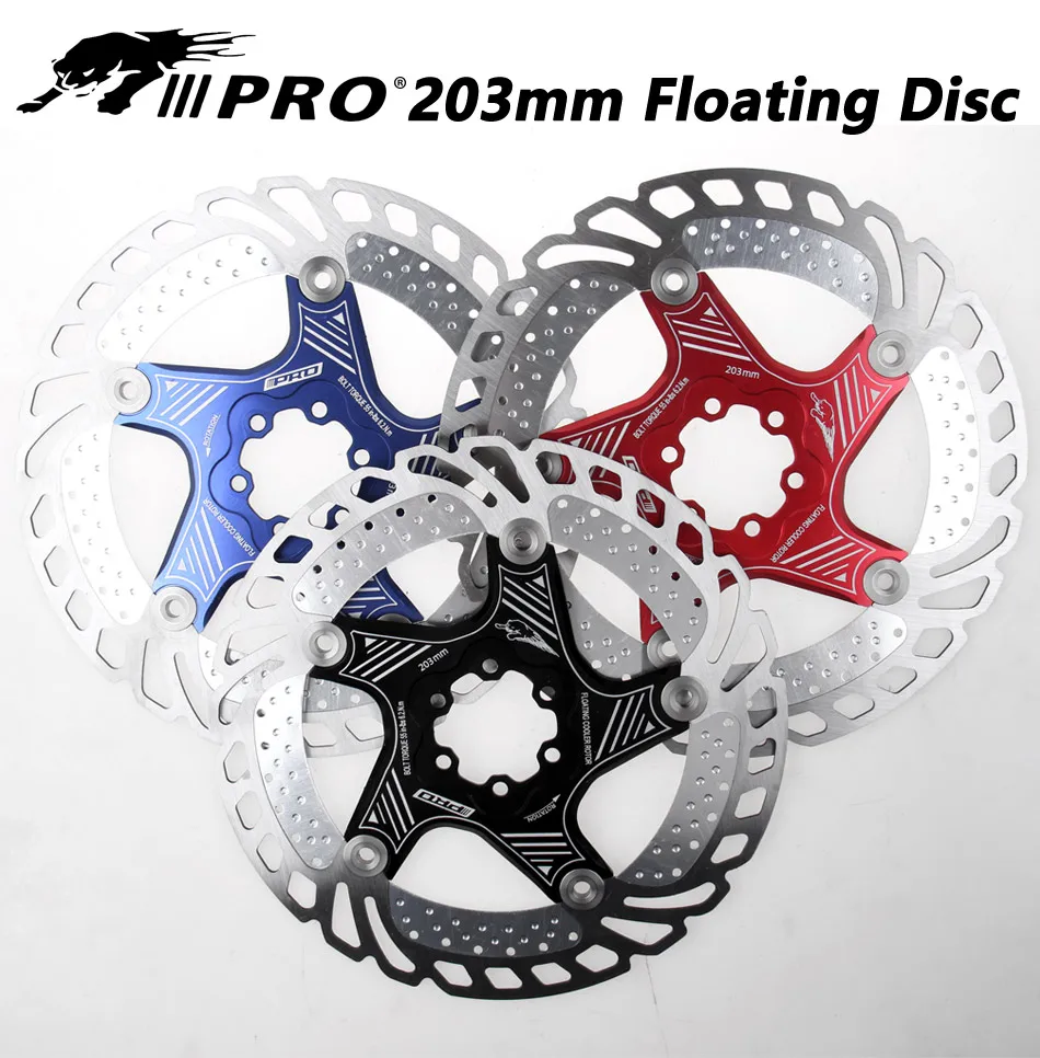 Горный велосипед MTB DH 6 дюймов 160/180/203 мм охлаждения диск Тормозные рассеивания тепла тормозной ротор вниз горка плавающий велосипедный тормоз ротора IIIPRO