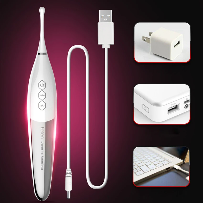 Leten USB Массажер Стимулятор клитора высокочастотные Вибраторы Быстрый крик оргазм