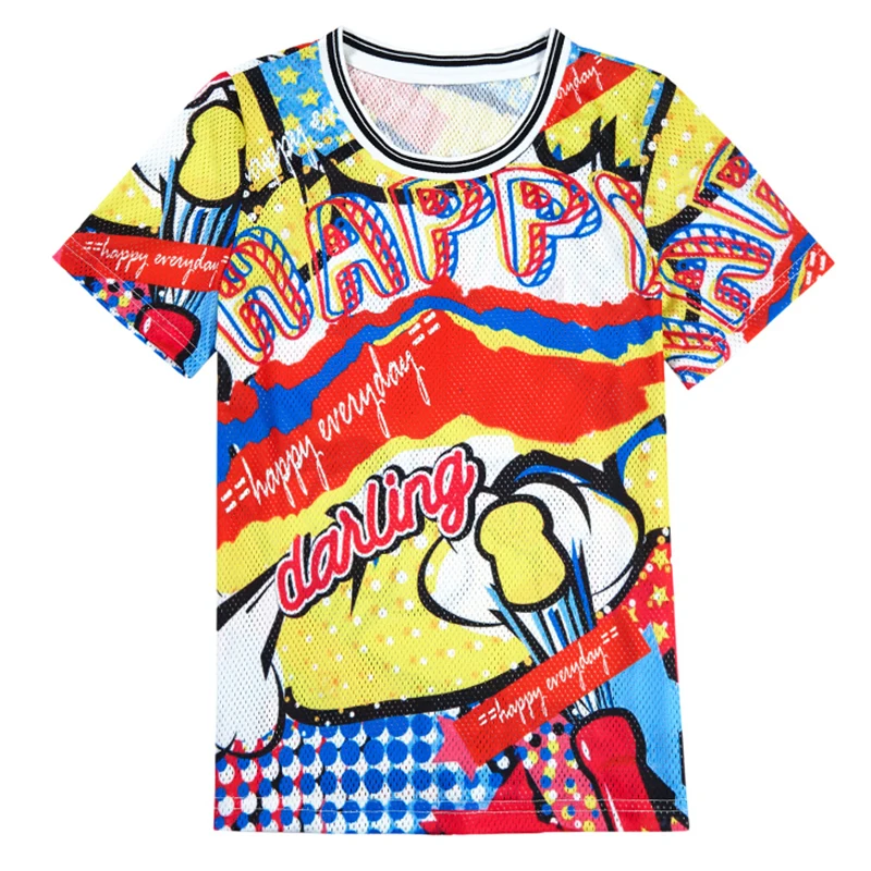 Trytree летняя повседневная женская футболка забавная разноцветная с принтом и