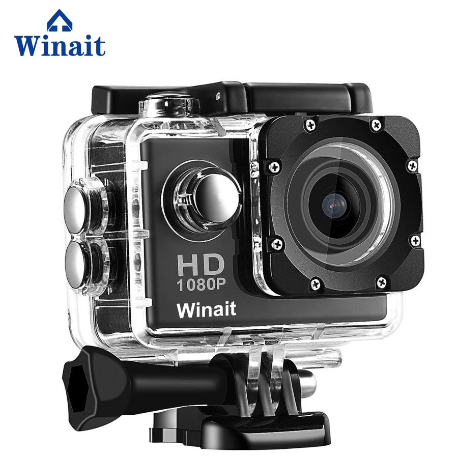 Winait Max 1080p Водонепроницаемая Экшн камера с 2 0 дюймовым TFT дисплеем дешевый