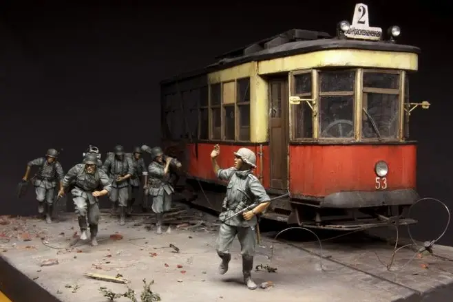 1/35 модельная фигурка из смолы комплекты немецкая команда Строительной Смеси 6