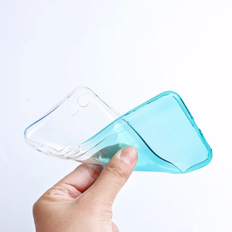 TPU чехол для телефона iPhone 7 Чехол градиентной расцветки прозрачный мягкий 8 8plus X XR