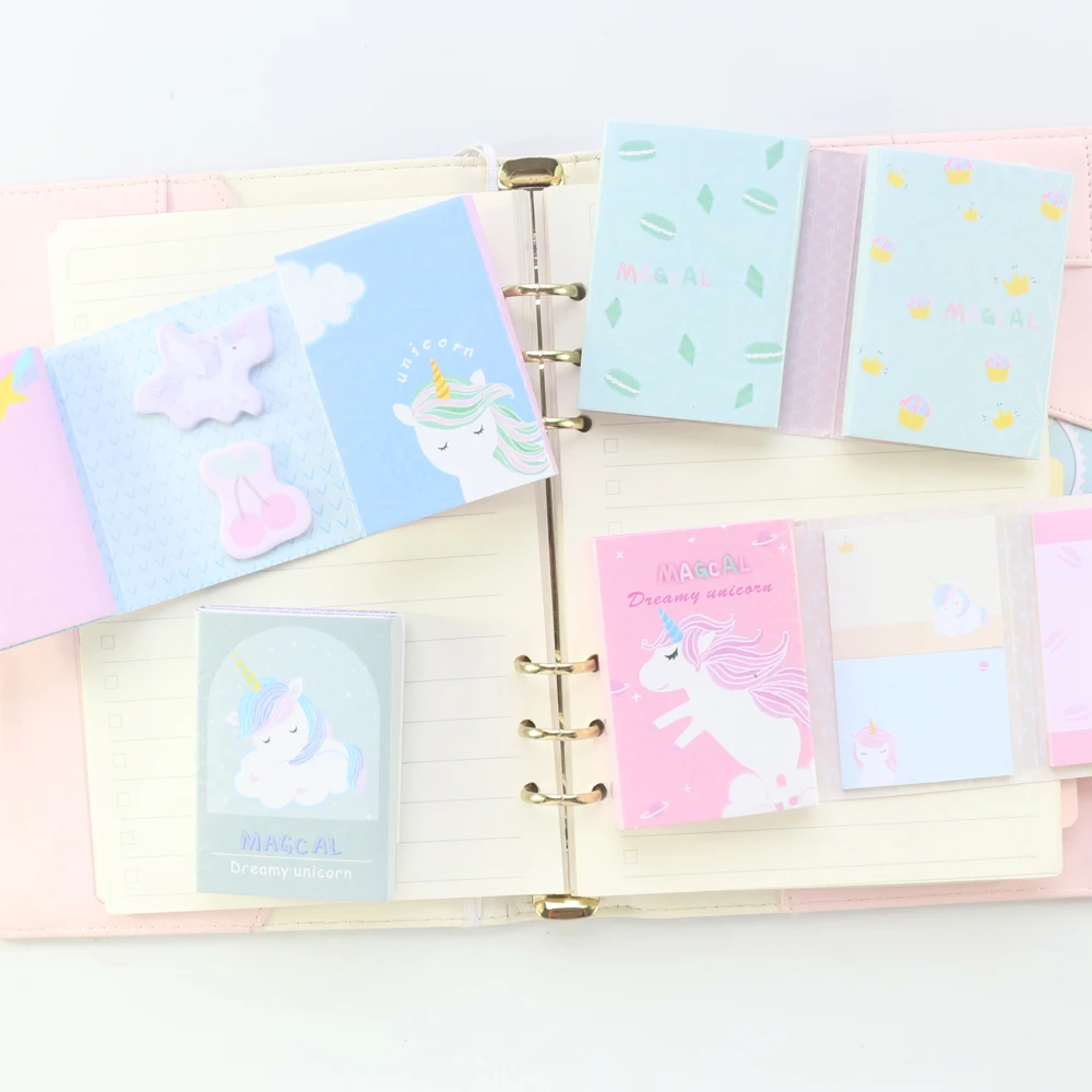 Набор клейких заметок Domikee в виде конфет с мультипликационным дизайном для