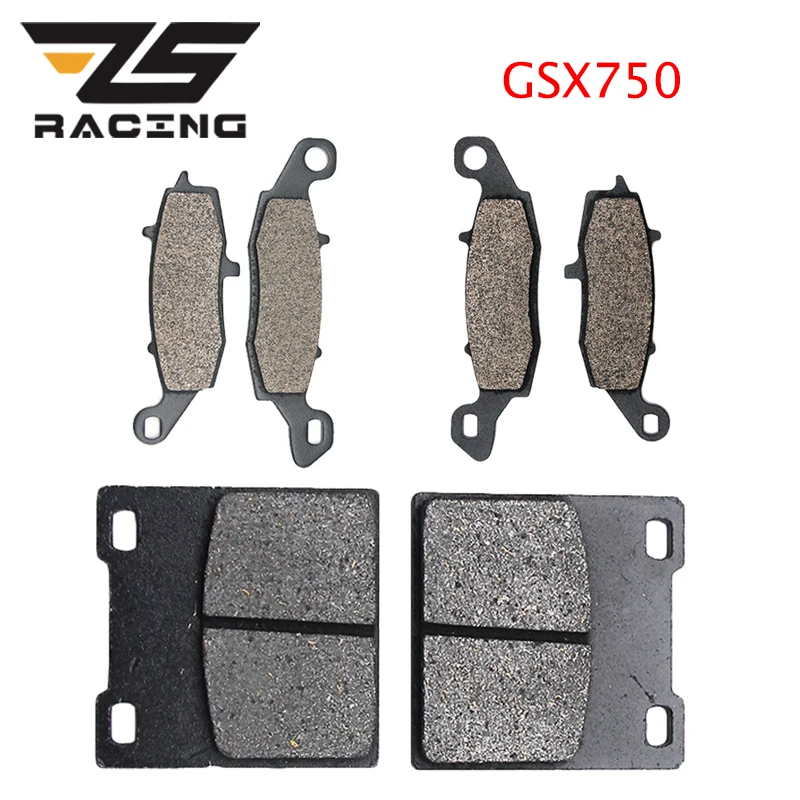 ZS Racing для Suzuki GSX750 1989 2006semi металлические мотоциклетные тормозные колодки набор