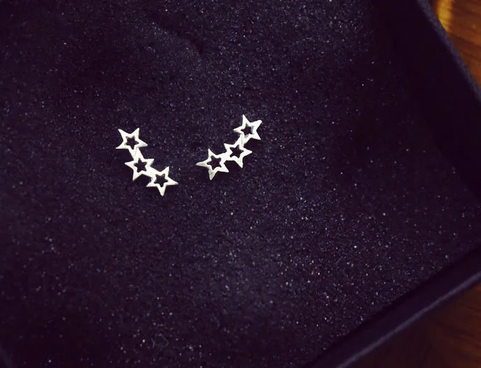 Женские серьги-гвоздики из серебра 925 пробы | Украшения и аксессуары