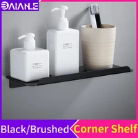 bathroom shelf organizer stainless steel bathroom shelves shower storage rack wall mount toilet corner caddy shampoo shelf black