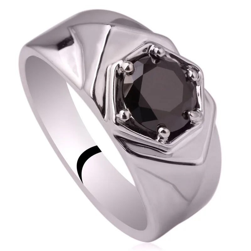 Мужское кольцо из серебра 7 5 пробы с фианитом размеры от 6 до 13|sterling silver rings|silver ringmen