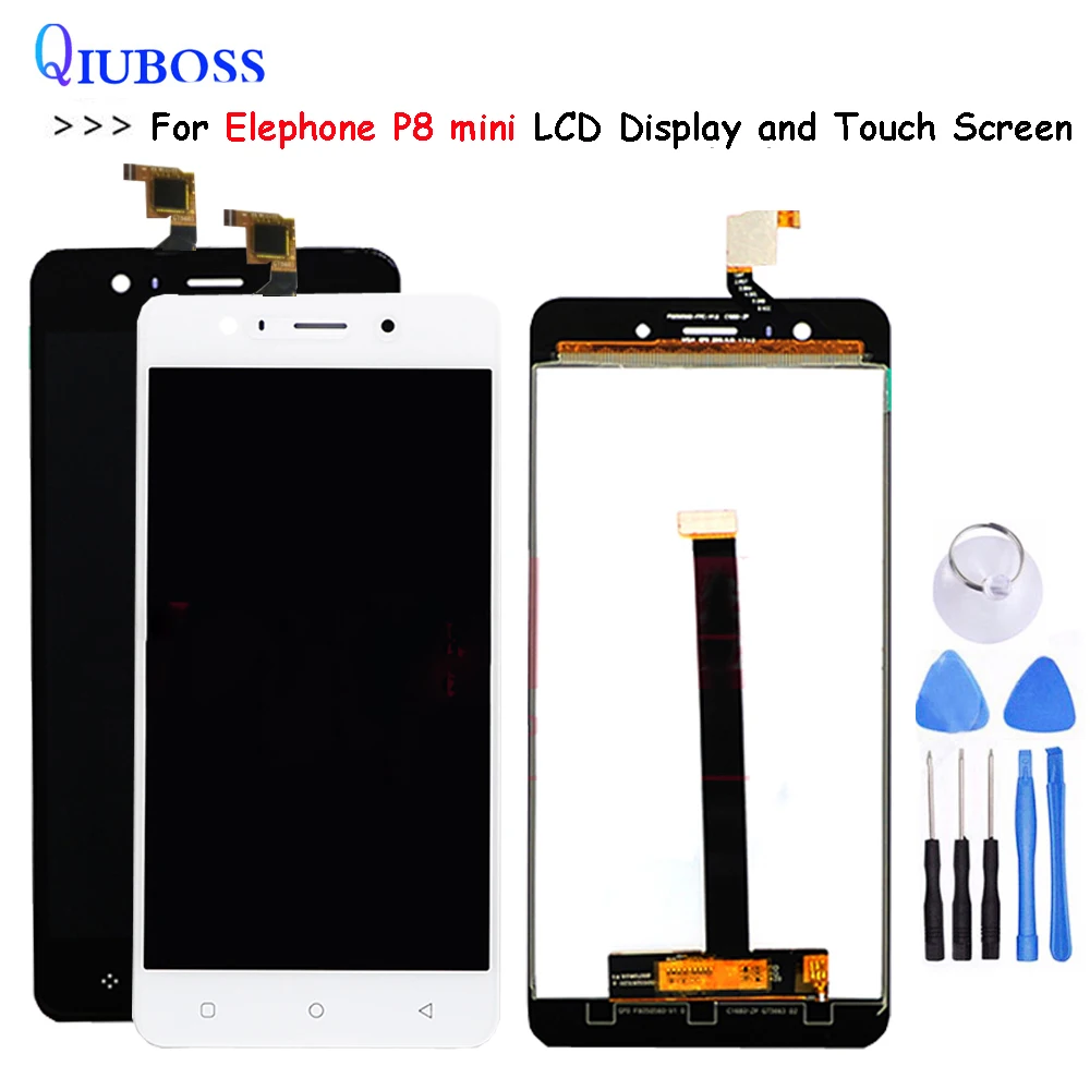 Для Elephone P8 mini ЖК дисплей и сенсорный экран 5 0 ''Замена с инструментами для 1