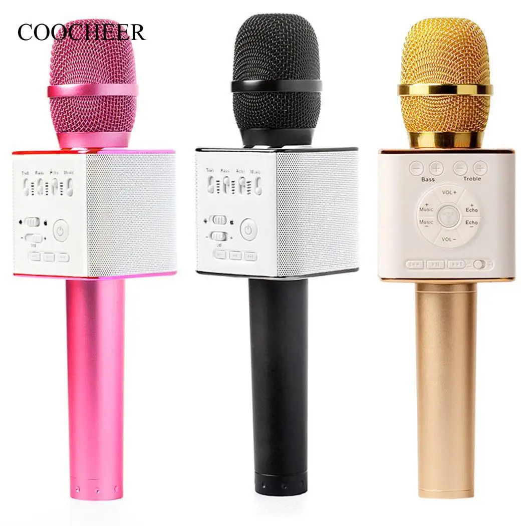 Ручной Micro телефонный проигрыватель Беспроводной динамик для караоке USB Q9