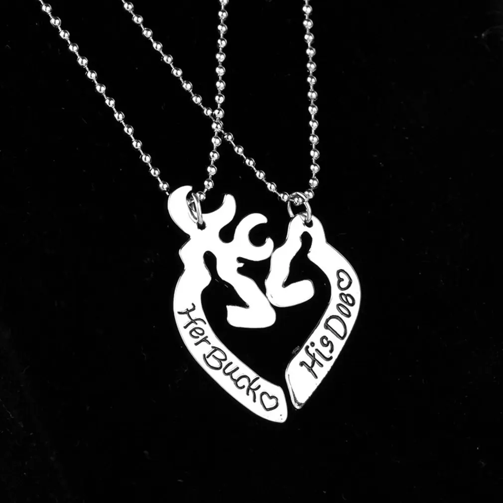 Women Fashinable Heart Deer Stylish Necklace Elegant Shiny Pendant Chain For Daily Wear | Украшения и аксессуары