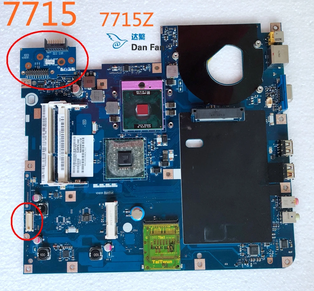 Для ACER Aspire 7715 7715Z материнская плата для ноутбука NAWF3 LA-4854P 100% протестирована