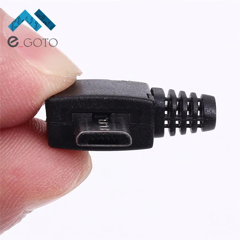 50 шт. короткие Micro USB разъем комплект адаптера Plug 90 градусов Угловые DIY Компоненты
