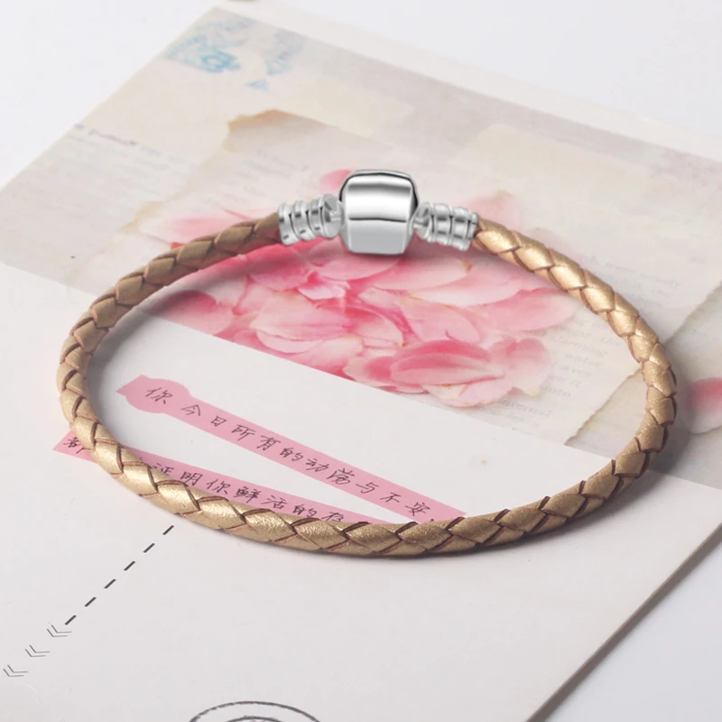 Qianyi DIY Аксессуары Длинные Двойные розовые черные плетеные кожаные цепи женские