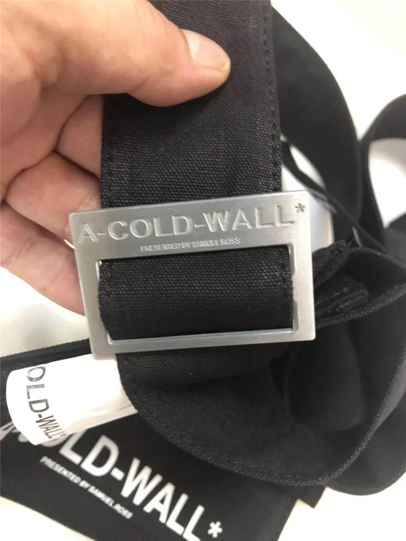 A-COLD-WALL ACW поясная сумка для мужчин и женщин 1:1 высокого качества A-COLD-WALL металлические кнопки холодные настенные рюкзаки