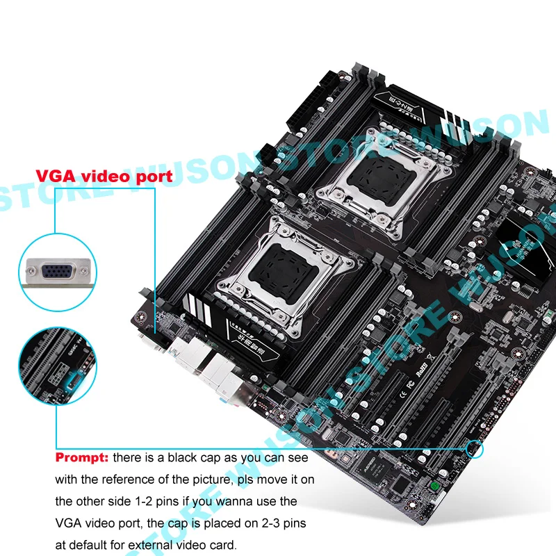 Новое поступление HUANANZHI dual X79-16D распродажа материнских плат встроенный VGA видео порт 16 DIMM ram макс до 16*32G двойной Giga LAN порты