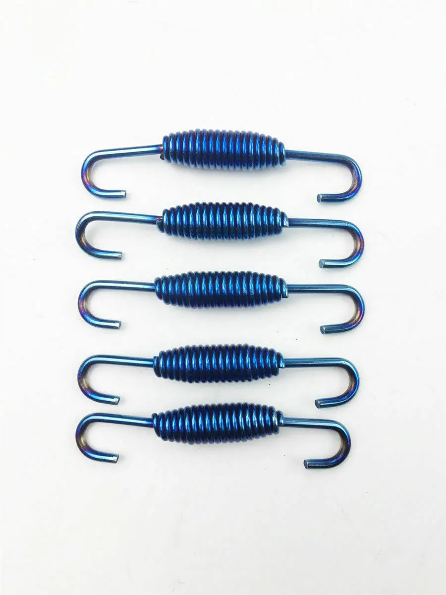 Синий мотоцикл выхлопной трубы пружины крюк для соединение глушителя трубки