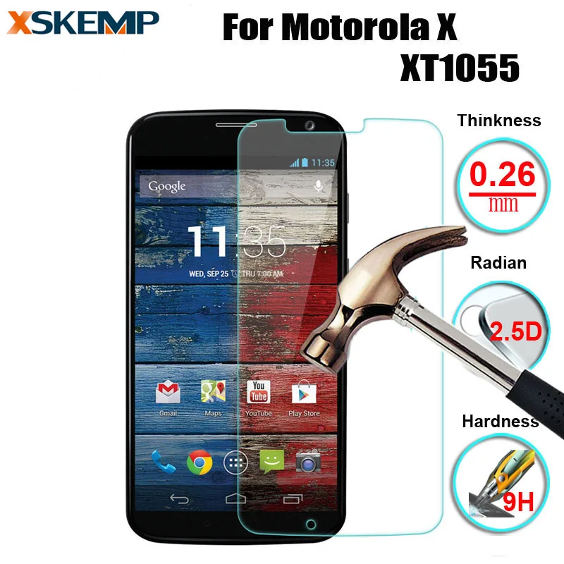 Xskemp Экран протектор для Motorola Moto X 1st Gen XT1060 XT1058 XT1055 взрывозащищенный HD закаленное