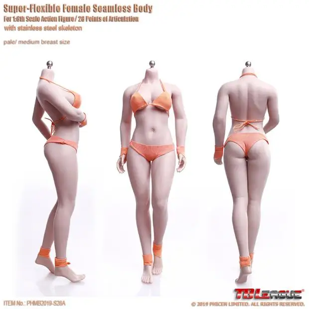 TBLeague Phicen S28A & s29B 1/6 супер гибкий женский бесшовный тело Buxom для женщин