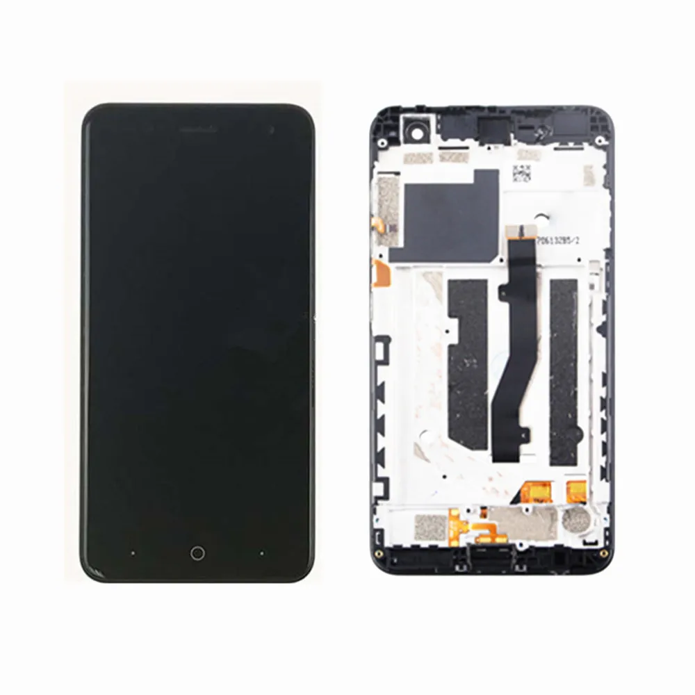 ЖК дисплей и сенсорный дигитайзер в сборе с рамкой для ZTE blade V8 mini Бесплатные