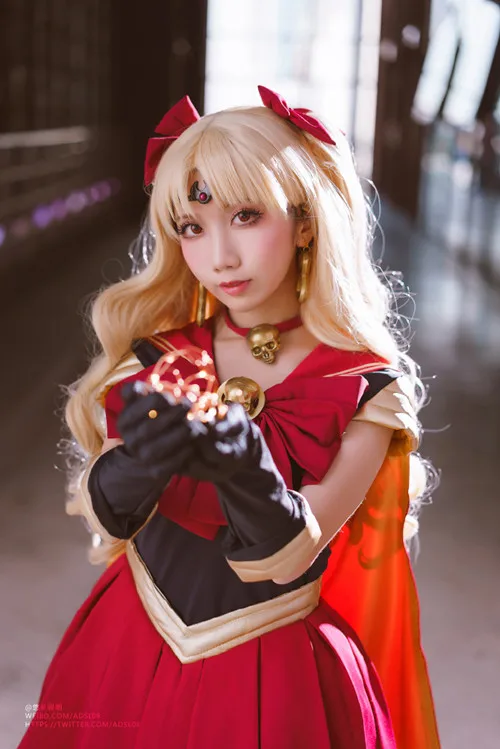 Ereshkigal FGO косплей Сейлор Мун Ereshkigal Косплей Костюм веер арт