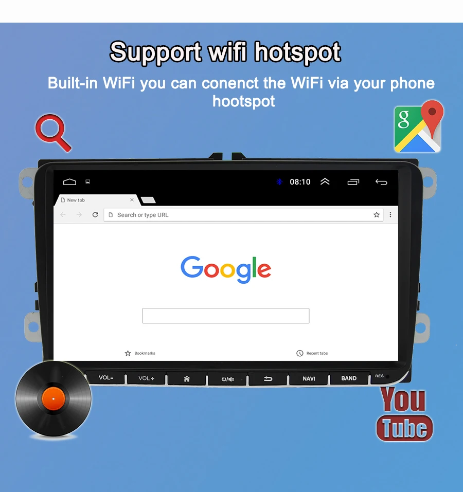 Navivox Android 8,1 Автомобильная dvd-навигационная система для Skoda OCTAVIA III POLO GOLF 5 6 Jetta PASSAT B5 B6 Tiguan Touran Caddy сиденья Rapid